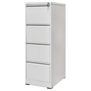 Szafa metalowa kartotekowa FURVERO W4S S/S 4 szuflady A4 szara S-45 cm G-62 cm H-134 cm skręcana N