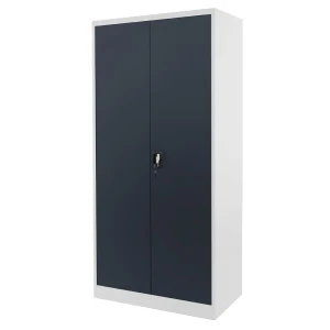 Szafa warsztatowa metalowa WERKBERG W-101S S/G regulowane stopki / szara / grafitowy front S- 90 cm G- 40 cm H-185 cm skręcana N