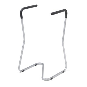 Stojak na worki na śmieci podłogowy, 850x450x500 mm, 125 L, galwanizowany