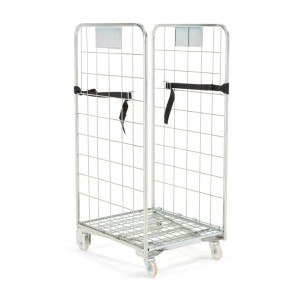 Rollkonterer GILBY 2 ściany, obciążenie 400 kg, 800x700x1580 mm