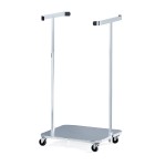 Stojak na worki na śmieci/na pranie 870x450x430 mm, 125 L, galwanizowany
