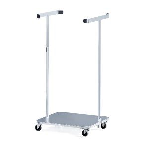 Stojak na worki na śmieci/na pranie 870x450x430 mm, 125 L, galwanizowany