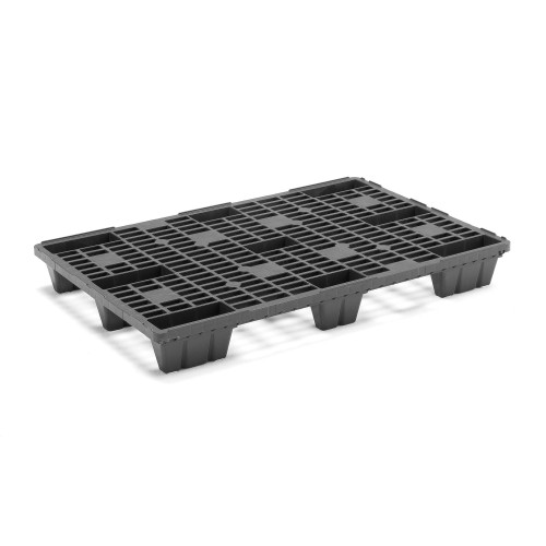 Paleta plastikowa 1200x800 nośność 800 kg kolor czarny Darlog