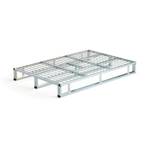 Paleta stalowa VOLUME z wypełnieniem z siatki 1000 kg, 1200x800 mm