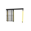 Drzwi przesuwne X-GUARD 2000x1400mm ze słupkami i siatką