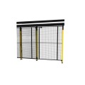 Drzwi przesuwne X-GUARD 2000x1400mm ze słupkami i siatką. darlog