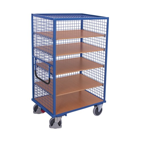 Wysoki wózek siatkowy spawany w całości nośność 500kg 1115x730x1810mm