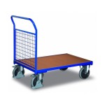 Wózek platformowy nośność 400kg 97,5x50x97,5cm 1 burta z siatki
