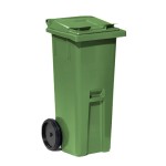 Kosz na odpady CLASSIC 1060x480x540 mm, 140 L, zielony
