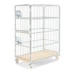 Rollkontener JORDAN obciążenie 450 kg, z hamulcami, 1195x745x1700 mm