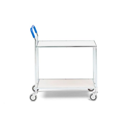 Wózek PUSH z półkami nośność 100kg 430x840x960mm kolor biały