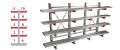 Regał wspornikowy dwustronny K3000 3900x(2x500)x2500mm dla średnich obciążeń