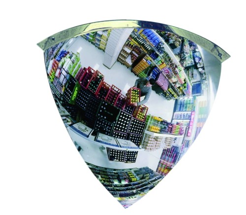 Lustro przemysłowe panoramiczne EUvex - akrylowe 1/8 kuli Ø 60cm