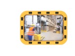 Lustro przemysłowe z ramą BHP 40x60cm akryl prostokątne