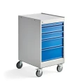 Mobilny kontenerek warsztatowy z 5 szufladami 535x670x960mm Darlog