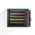 Sejf elektroniczny zamek szyfrowy z wyświetlaczem LCD z możliwością zaprogramowania 6-cyfrowego kodu dostępu.