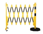 Bariera nożycowa szerokość 360x57,5x104,5mm słupek Ø6cm żółto-czarna