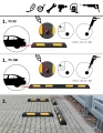 Instrukcja montażu Ogranicznik parkingowy 150x1825x110mm żółto czarny gumowy. Darlog