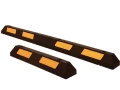 Ogranicznik parkingowy 150x1825x110mm żółto czarny gumowy. Darlog