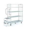 Wózek PICKUP nośność:300kg 660x1380x1830mm 3 półki i drabina
