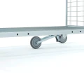 Wózek PICKUP nośność:300kg 660x1380x1830mm 3 półki i drabina koła pełna guma
