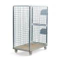 Rollkontener LEYTON 750x1200x1700 mm nośność 800kg. Rozmiar oczka siatki: 65x65 mm