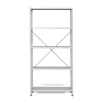 Regał IDEAL moduł podstawowy, 1970x1010x500 mm, szary