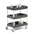 Wózek transportowy z półkami MOVE 79x48x94cm nośność 180kg 3 tace