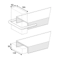Przedłużki do wideł 155x1525mm z uchem końcowym