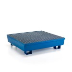 Paleta na beczki + kratka na 4 beczki w pionie, 1200x1200x335 mm, 253 L