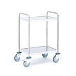 Wózek CONVOY Ze stali nierdzewnej, 100 kg, 2 półki, 600x400x900 mm