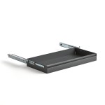 Wysuwana szuflada do szafy SUPPLY 875x445 mm, ciemnoszary