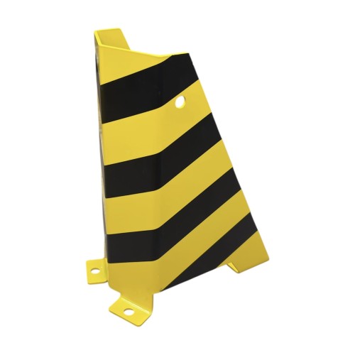 Odbojnica czołowa słupa do regału paletowego 170x294x400mm RAL1021 pasy